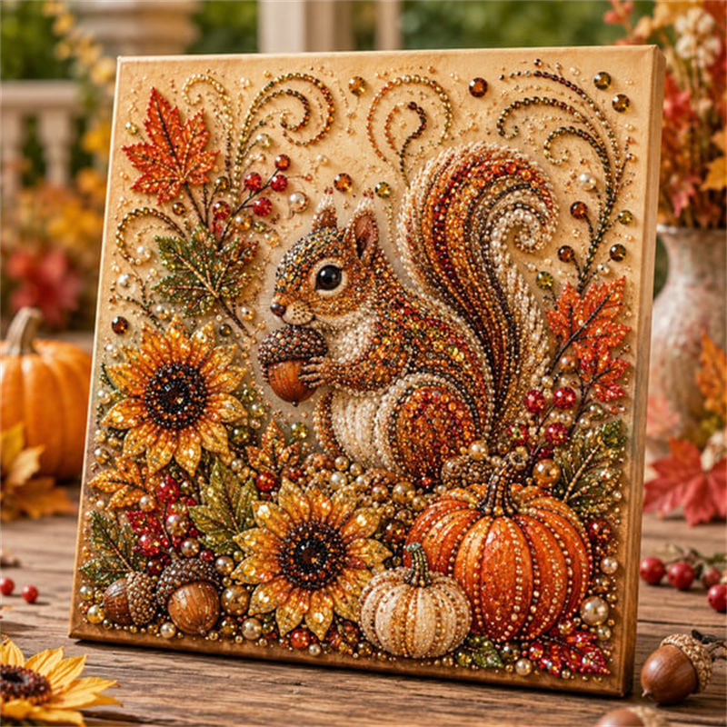 Art Craft Kits For Adults - Jesienny Zestaw do Malowania Diamentami z