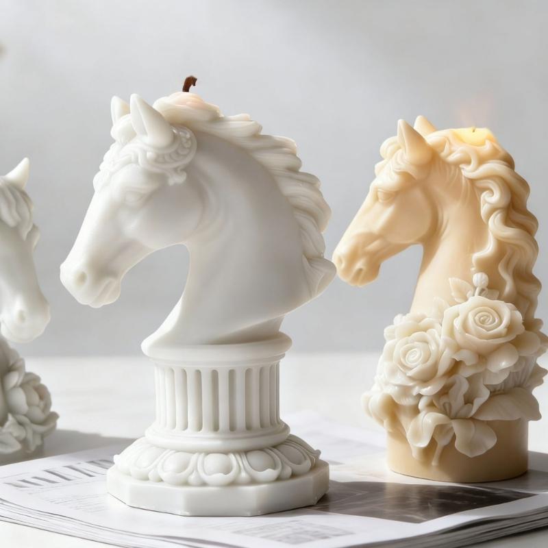 Art Craft Horse - Formy silikonowe do świeczników w kształcie