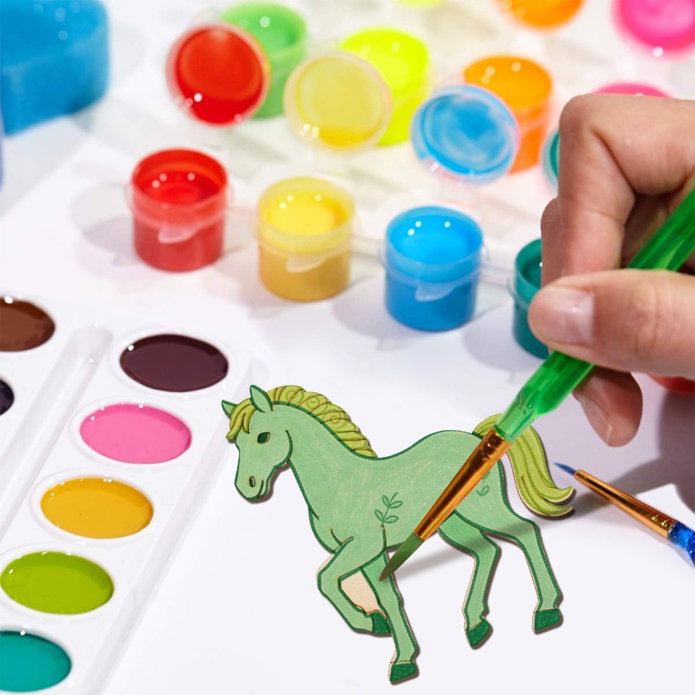 24 szt. Niedokończone drewnian – Art Craft Horse recenzja i cena