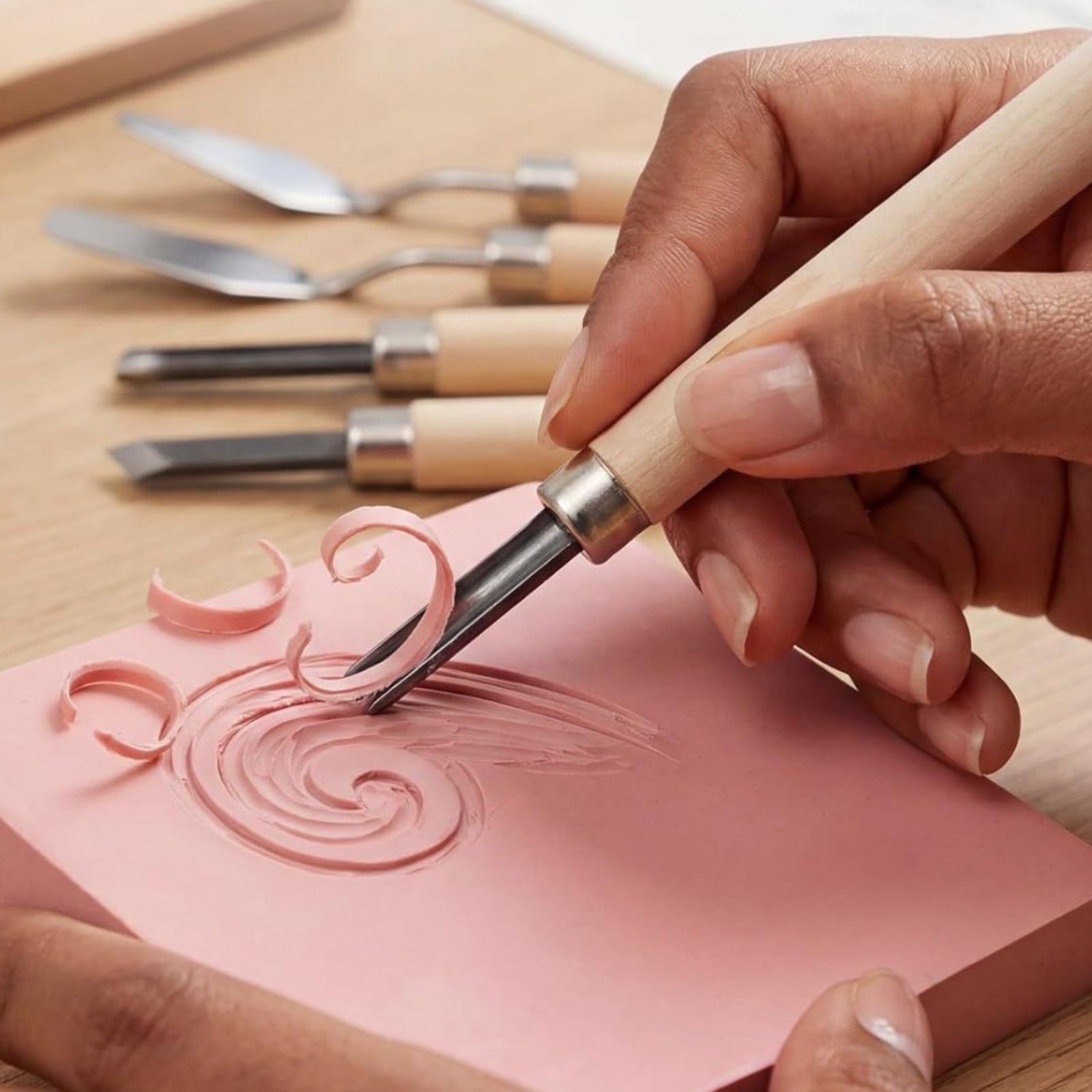 9-częściowy zestaw do rzeźbien – Lino Printing Block recenzja i cena