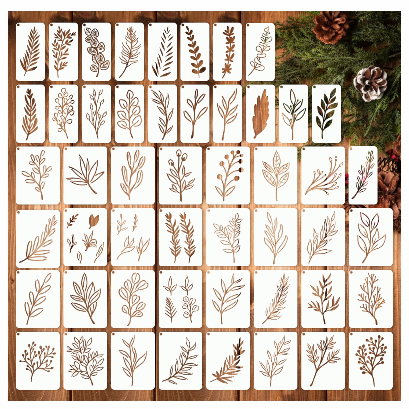 50 sztuk szablonów do rękodzie – Art Craft Using Leaves recenzja i cena