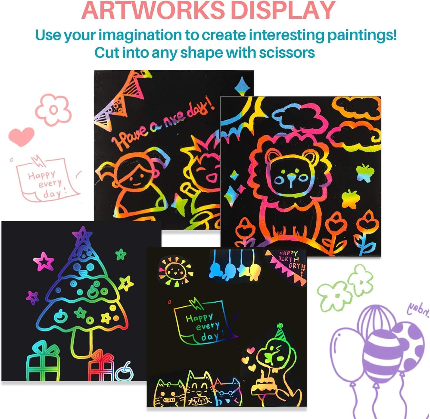 Papier do zdobień tęczowych, a – Art Craft 5 Year Old recenzja i cena