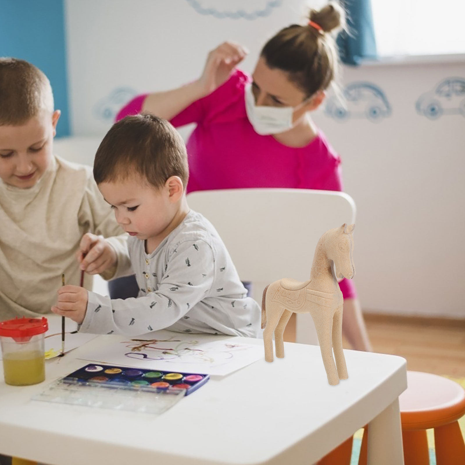 Niedokończony drewniany koń 8, – Art Craft Horse recenzja i cena