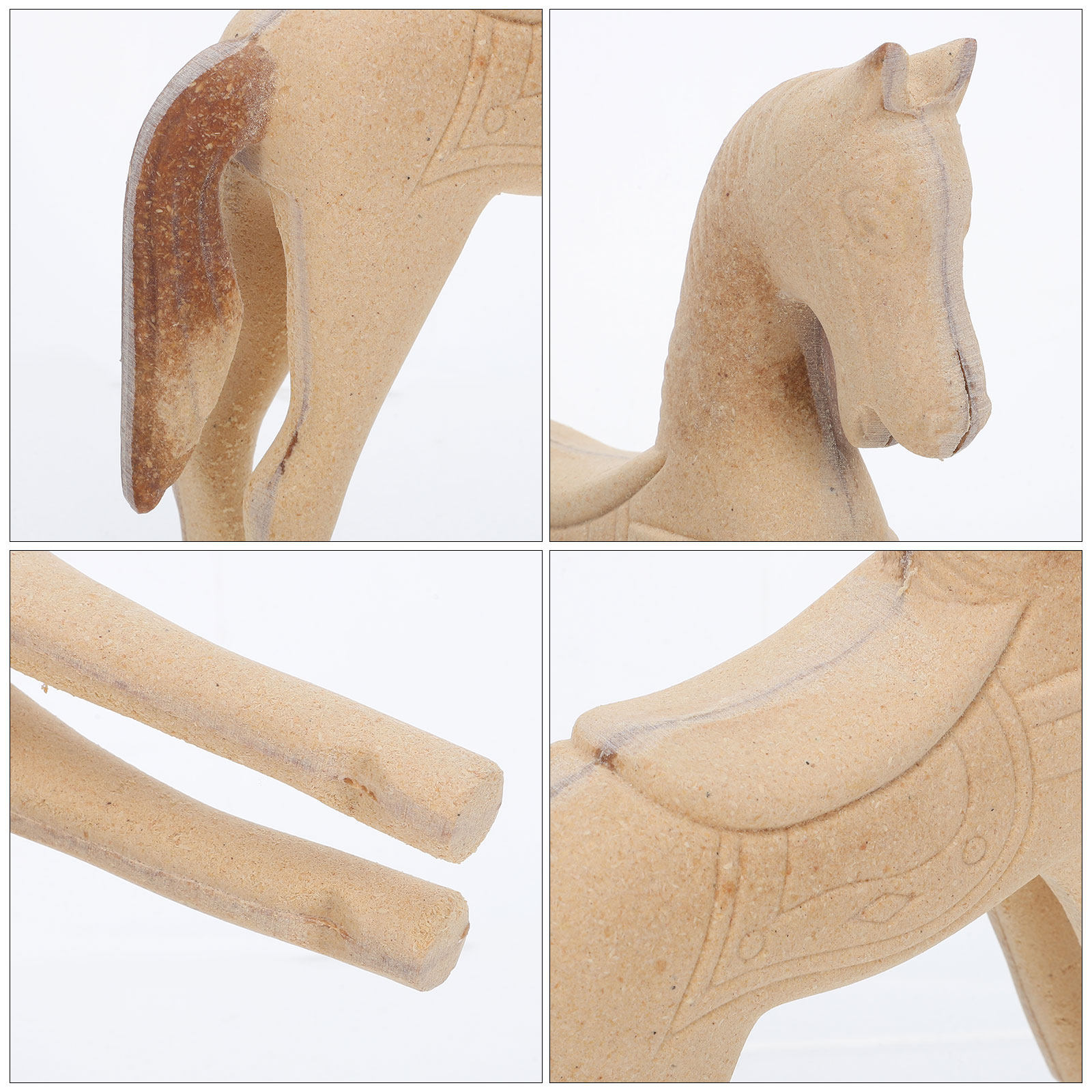 Niedokończony drewniany koń 8, – Art Craft Horse recenzja i cena
