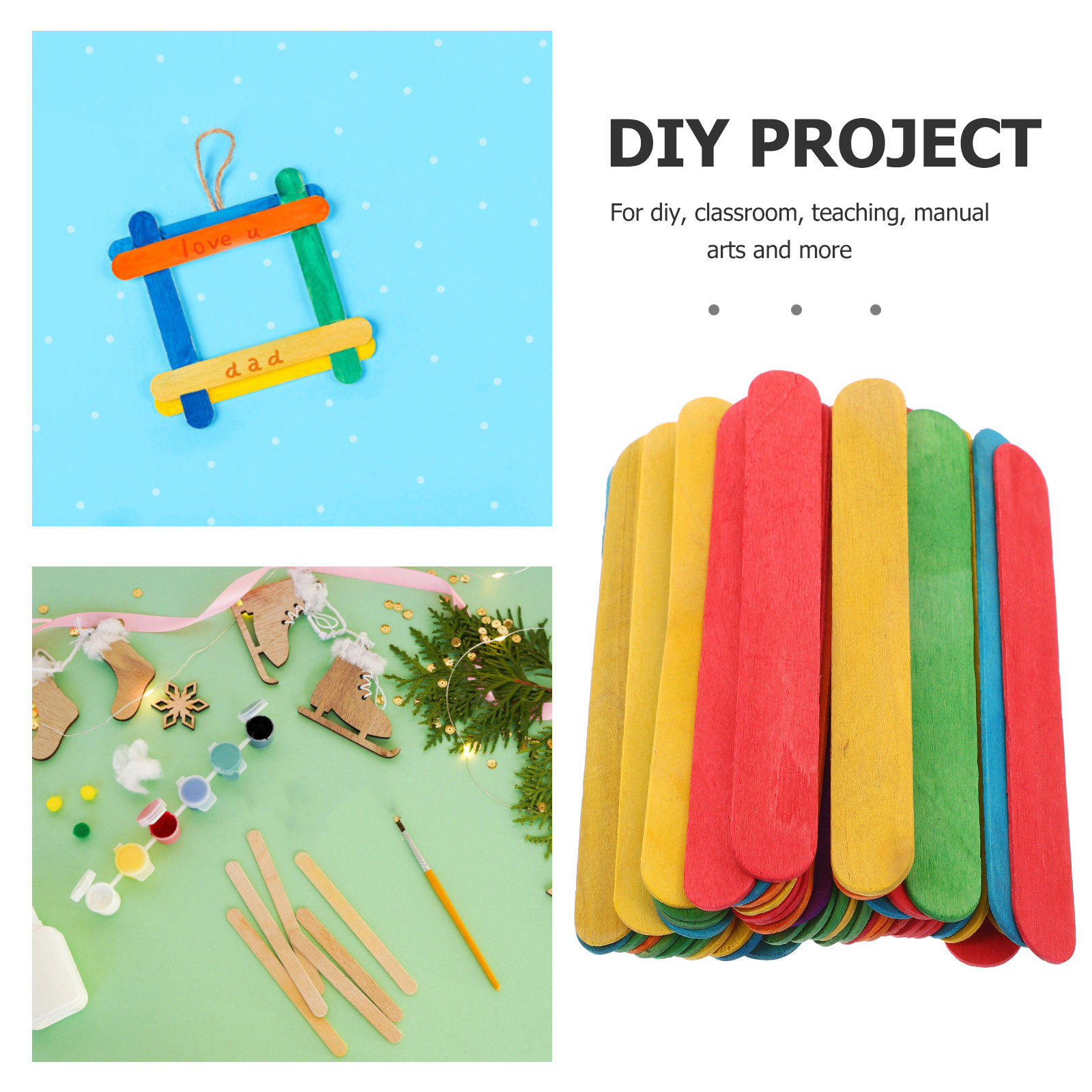 50 sztuk dużych kolorowych pat – Art Craft Jumbo recenzja i cena