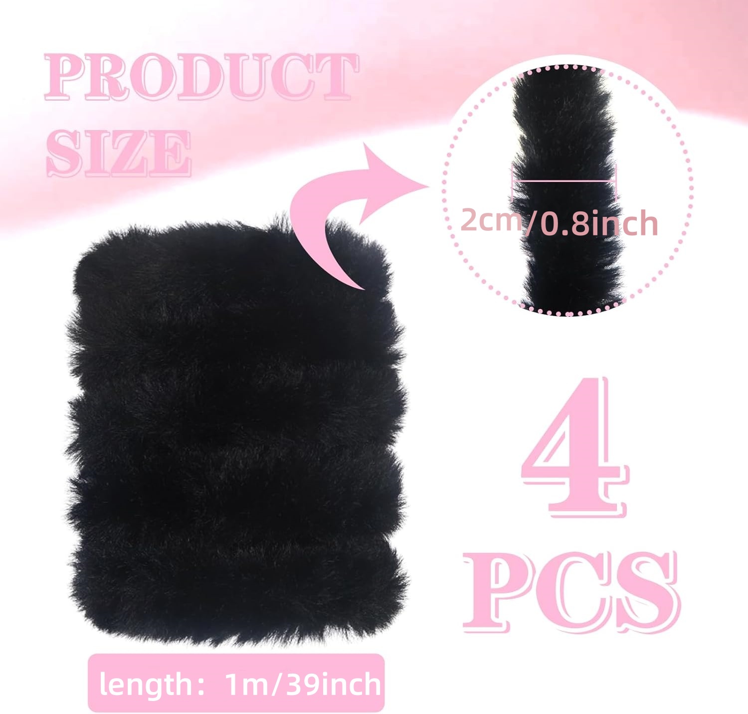 4Pcs Black Pipe Cleaner Craft  – Art Craft Jumbo recenzja i cena